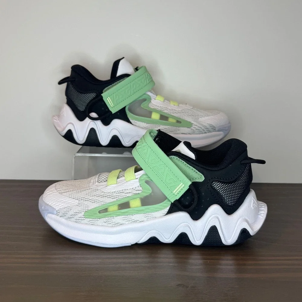 Nike Giannis Immortality 2 PS Basketball Shoes White Volt DQ1942-101 12C New